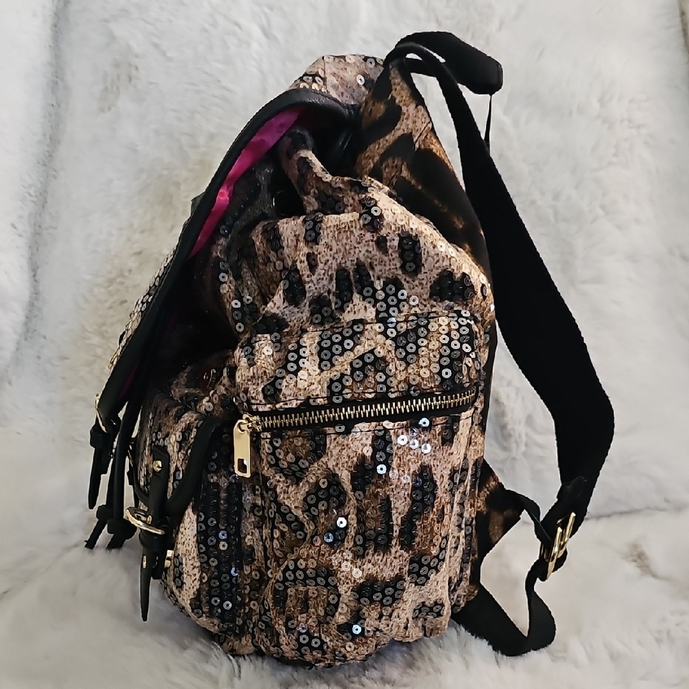 Juicy Couture Brown and Black Leopard Backpack - Picture 11 of 17